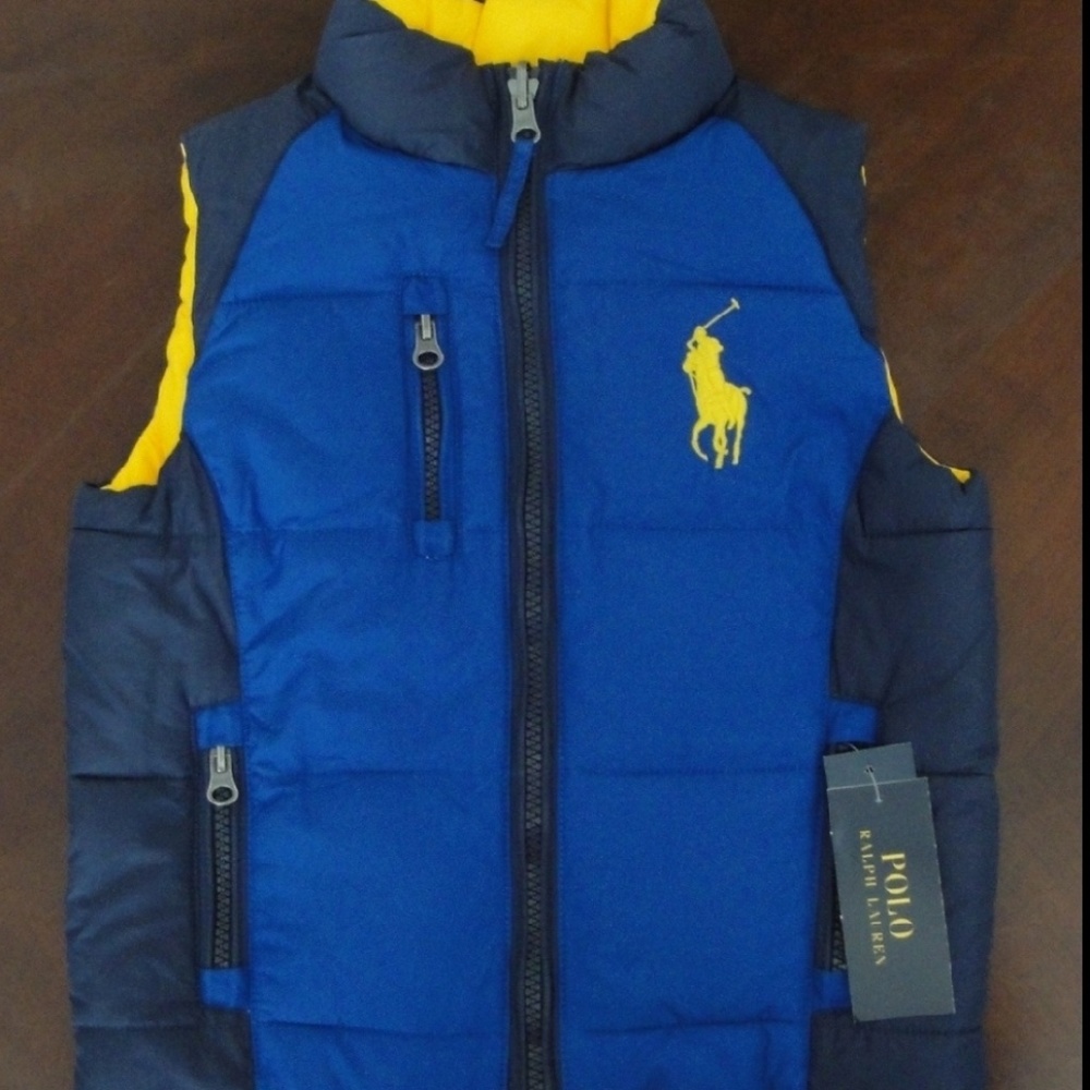 💛NWT Ralph Lauren Reversible Big Pony Vest